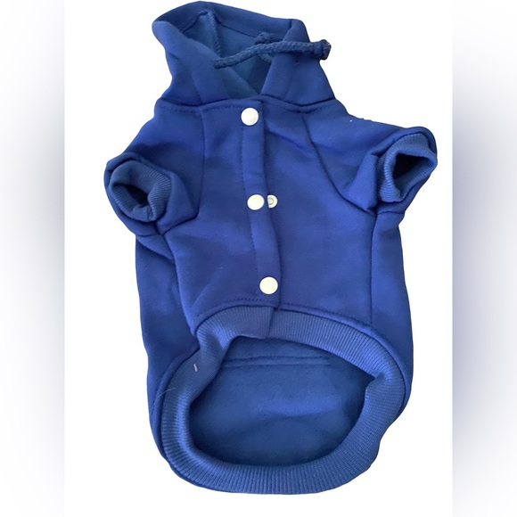 Wonder Woman royal blue jacket hooded sweatshirt dog pet cat coat sweater hero - Picture 2 of 3